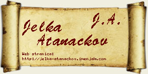 Jelka Atanackov vizit kartica